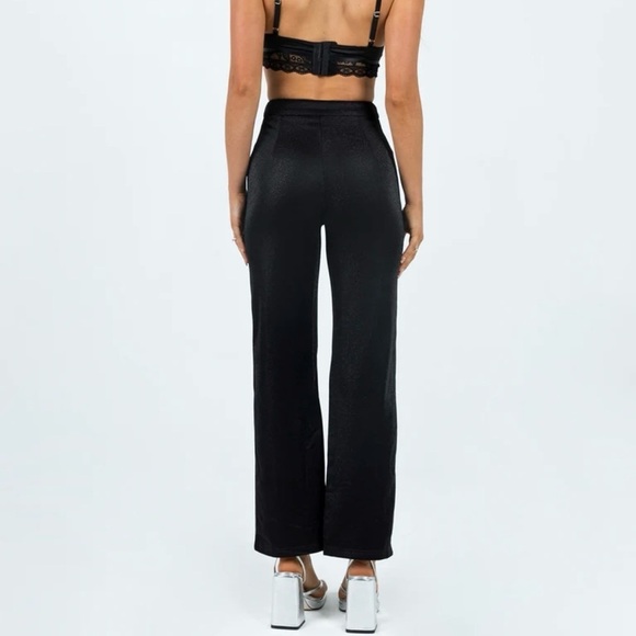 NWT Princess Polly Black glitter Croft pants - Picture 3 of 16